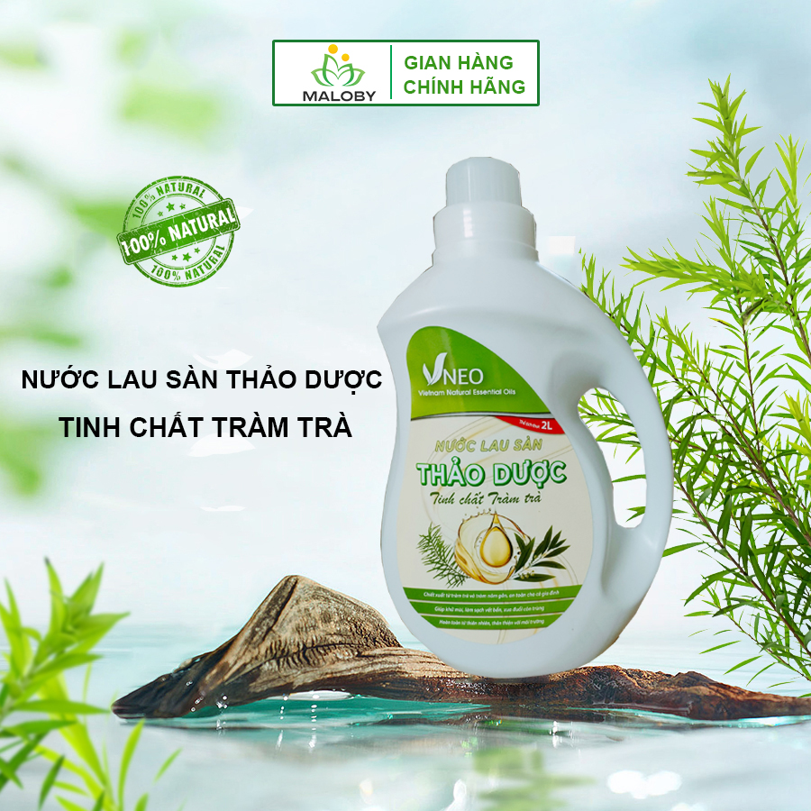 Nước lau sàn Thảo dươc Tinh chất Tràm trà